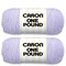Caron One Pound Lilac Yarn - 2 Pack of 454g/16oz - Acrylic - 4 Medium (Worsted) - 812 Yards - Knitting/Crochet